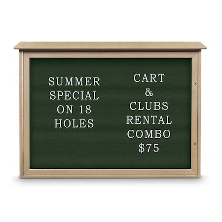 United Visual Products Outdoor Enclosed Combo Board, 72"x36", Bronze Frame/Burgundy & Black UVCB7236ODBZ-BURGUN-BLACK
